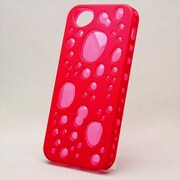 MINIOPAL CASE 89871 [iPhone5用 背面カバータイプ レッド×ピンク 部分スケルトン]