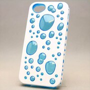 MINIOPAL CASE 85736 [iPhone5用 背面カバータイプ ホワイト×ブルー 部分スケルトン]