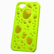 MINIOPAL CASE 89925 [iPhone5用 背面カバータイプ グリーン×イエロー 部分スケルトン]
