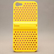 MINIOPAL CASE 07179 [iPhone5用 2WAYタイプ イエロー×ピンク 蛍光スタンド可]