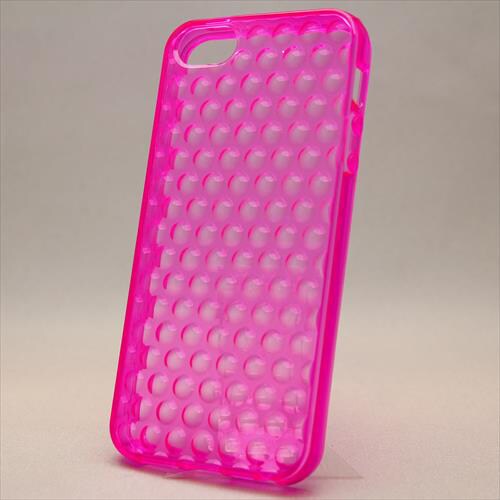 MINIOPAL CASE 14719 [iPhone5用 背面カバータイプ クリア×ピンク スケルトン]