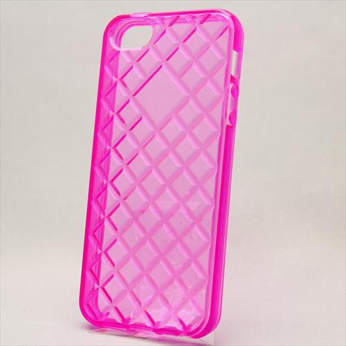 MINIOPAL CASE 90297 [iPhone5用 背面カバータイプ クリア×ピンク スケルトン]