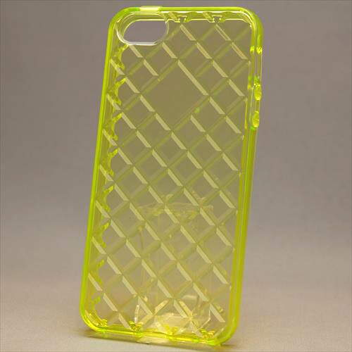 MINIOPAL CASE 16676 [iPhone5用 背面カバータイプ クリア×イエロー スケルトン]