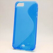 MINIOPAL CASE 82384 [iPhone5用 背面カバータイプ クリアブルー スケルトンストラップ穴付]