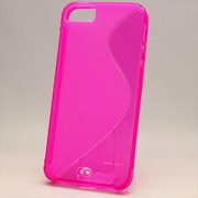 MINIOPAL CASE 82391 [iPhone5用 背面カバータイプ クリアピンク スケルトンストラップ穴付]