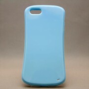 MINIOPAL CASE 85309 [iPhone5用 フィットタイプシリーズ ライトブルー ストラップ穴あり]