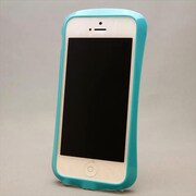MINIOPAL CASE 85323 [iPhone5用 フィットタイプシリーズ グリーンブルー ストラップ穴あり]
