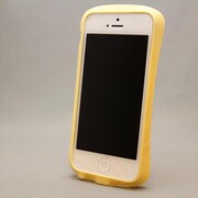 MINIOPAL CASE 85347 [iPhone5用 フィットタイプシリーズ ライトイエロー ストラップ穴あり]