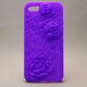 MINIOPAL CASE 82445 [iPhone5用 浮き彫り花シリーズ パープル フラワー]