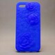 MINIOPAL CASE 82452 [iPhone5用 浮き彫り花シリーズ ブルー フラワー]