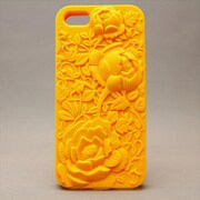 MINIOPAL CASE 82483 [iPhone5用 浮き彫り花シリーズ イエロー フラワー]