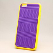 MINIOPAL CASE 88096 [iPhone5用 二色組み背面カバーシリーズ パープル×イエロー]