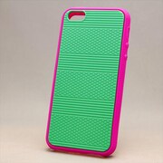 MINIOPAL CASE 85392 [iPhone5用 二色組み背面カバーシリーズ グリーン×ピンク]