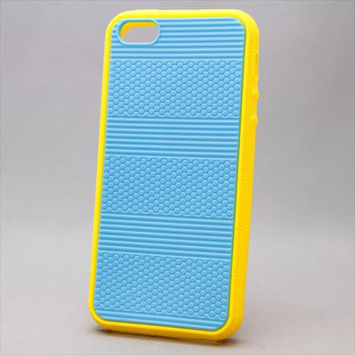 MINIOPAL CASE 85408 [iPhone5用 二色組み背面カバーシリーズ ブルー×イエロー]