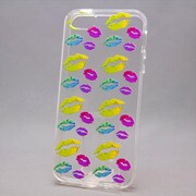 MINIOPAL CASE 89888 [iPhone5用 KISSマークプリントシリーズ クリア スケルトン]