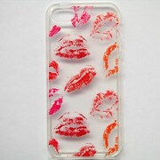 MINIOPAL CASE 89895 [iPhone5用 KISSマークプリントシリーズ クリア スケルトン]