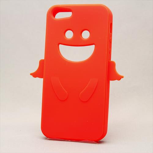 MINIOPAL CASE 87525 [iPhone5用 スマイルエンジェルシリーズ オレンジ 羽つき]