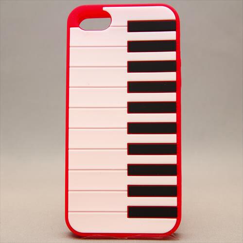 MINIOPAL CASE 81110 [iPhone5用 ピアノ鍵盤シリーズ レッド]