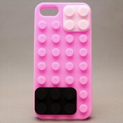MINIOPAL CASE 81349 [iPhone5用 レゴ風ブロックシリーズ ライトピンク]