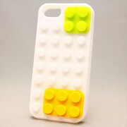 MINIOPAL CASE 81387 [iPhone5用 レゴ風ブロックシリーズ ホワイト]