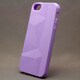 MINIOPAL CASE 16577 [iPhone5用 凹凸シリコンシリーズ ベビーパープル]