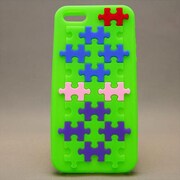 MINIOPAL CASE 81554 [iPhone5用 パズルシリーズ グリーン]