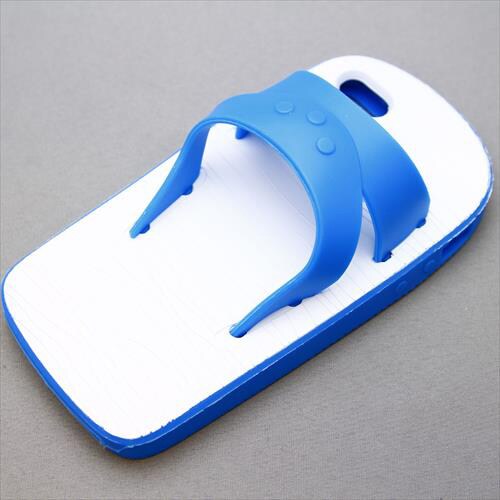 MINIOPAL CASE 89390 [iPhone5用 スリッパシリーズ ブルー×ホワイト]