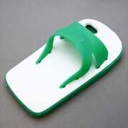 MINIOPAL CASE 89413 [iPhone5用 スリッパシリーズ グリーン×ホワイト]