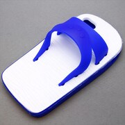 MINIOPAL CASE 89437 [iPhone5用 スリッパシリーズ パープル×ホワイト]