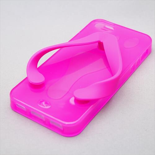 MINIOPAL CASE 83718 [iPhone5用 サンダルシリーズ ピンクパープル ストラップ穴有り]