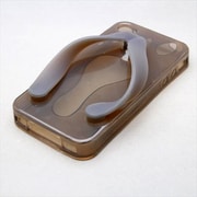 MINIOPAL CASE 83749 [iPhone5用 サンダルシリーズ クリアライトブラック ストラップ穴有り]