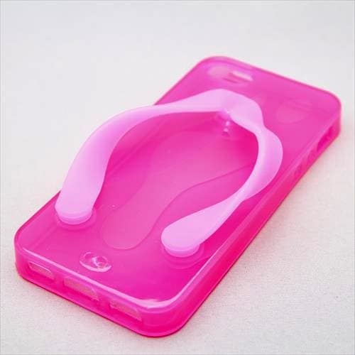 MINIOPAL CASE 83695 [iPhone5用 サンダルシリーズ ピンク ストラップ穴有り]