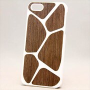 MINIOPAL CASE 90426 [iPhone5用 木柄コレクション ホワイト×ブラウン]