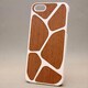 MINIOPAL CASE 90440 [iPhone5用 木柄コレクション ホワイト×ブラウン]