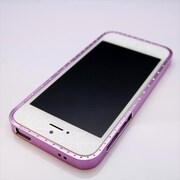 MINIOPAL CASE 06950 [iPhone5用 軽量バンパー ライトピンク ストーン付]