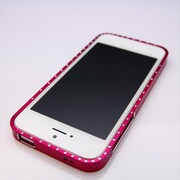 MINIOPAL CASE 07018 [iPhone5用 軽量バンパー レッド ストーン付]