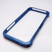 MINIOPAL CASE 90501 [iPhone5用 バンパー ライトブルー 高質ネジ留め金属]