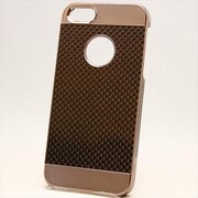MINIOPAL CASE 86085 [iPhone5用 カーボン調アルミシリーズ ブラック×シルバー]