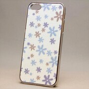 MINIOPAL CASE 84258 [iPhone5用 花畑シリーズ ライトブルー×シルバー]