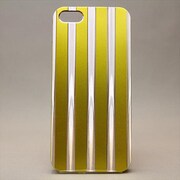 MINIOPAL CASE 84272 [iPhone5用 ストライプシリーズ グリーン×シルバー]
