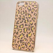 MINIOPAL CASE 81905 [iPhone5用 背面カバータイプ オレンジ×シルバー 豹柄]