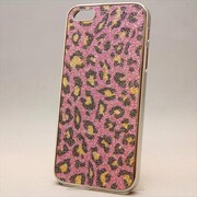 MINIOPAL CASE 81936 [iPhone5用 背面カバータイプ ピンク×シルバー 豹柄]