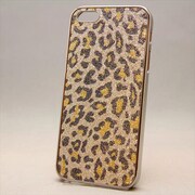 MINIOPAL CASE 80342 [iPhone5用 背面カバータイプ シルバー×シルバー 豹柄]