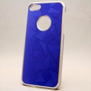 MINIOPAL CASE 82209 [iPhone5用 背面カバータイプ ブルー×シルバー ３Ｄ調]