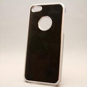 MINIOPAL CASE 07339 [iPhone5用 背面カバータイプ ブラック×シルバー ３Ｄ調]