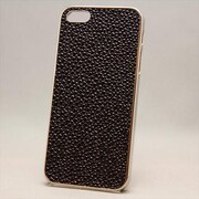 MINIOPAL CASE 87198 [iPhone5用 背面カバータイプ ブラック×シルバー ブツブツシリーズ]