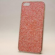 MINIOPAL CASE 87211 [iPhone5用 背面カバータイプ オレンジ×シルバー ブツブツシリーズ]