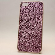 MINIOPAL CASE 87228 [iPhone5用 背面カバータイプ ピンク×シルバー ブツブツシリーズ]