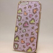 MINIOPAL CASE 87150 [iPhone5用 ハートアニマル柄シリーズ パープル×シルバー 豹柄]