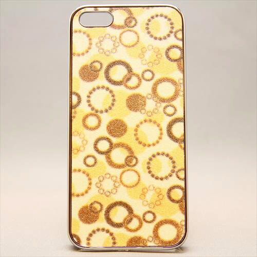 MINIOPAL CASE 19448 [iPhone5用 バブルシリーズ イエローオレンジ×シルバー]